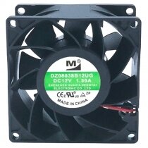 YM DZ08038B12UG DC 12V 1.50A 8038 Axial Cooling Fan