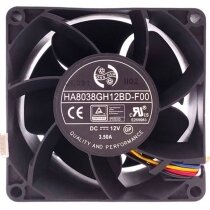 ONG HUA HA8038GH12BD-F00 DC 12V 3.50A Axial Cooling Fan