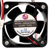 JGHFAN J05020H24NA DC 24V 0.25A 2 Wires Brushless Axial Cooling Fan