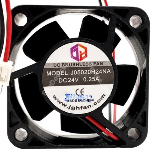 JGHFAN J05020H24NA DC 24V 0.25A 2 Wires Brushless Axial Cooling Fan