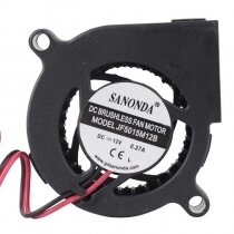 SANONDA JF5015M12B DC 12V 0.27A 2 Wires Brushless Blower Cooling Fan