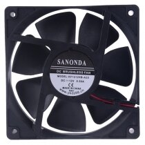 SANONDA KF1212HB-A25 DC 12V 0.50A 2 Wires Brushless Axial Cooling Fan