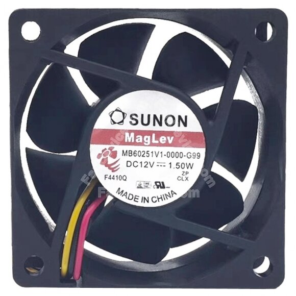Sunon Maglev MB60251V1-0000-G99 DC 12V 1.50W 2 Wires / 3 Wires Axial Cooling Fan