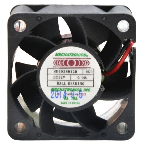 MECHATRONICS MD4028M12B RSR DC 12V 0.14A Ball Bearing Axial Cooling Fan