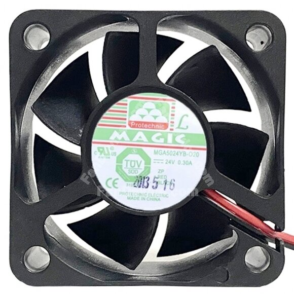 Magic MGA5024YB-O20 DC 24V 0.30A 2 Wires 5020 Axial Cooling Fan