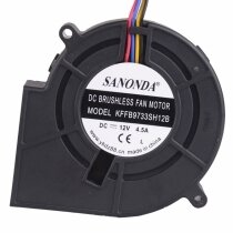 SANONDA KFFB9733SH12B DC 12V 4.5A Brushless Blower Cooling Fan