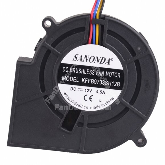 SANONDA KFFB9733SH12B DC 12V 4.5A Brushless Blower Cooling Fan