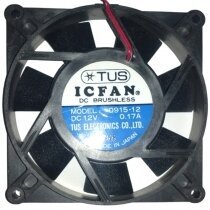 ICFAN 0915-12 DC 12V 0.17A 2 Wires Brushless Axial Cooling Fan