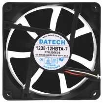 DATECH 1238-12HBTA-7 DC 12V 1.50A 12038 Brushless Axial Cooling Fan