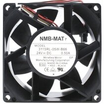 NMB-MAT 3615RL-05W-B66 DC 24V 0.50A 4 Wires Axial Cooling Fan