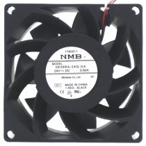 NMB 08038RA-24Q-GA DC 24V 0.80A 2 Wires Axial Cooling Fan