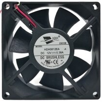 HXH HDH0812EA DC 12V 0.38A 2 Wires Brushless Axial Cooling Fan