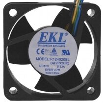 EVERFLOW EKL R124020BL DC 12V 0.13A 2 / 3 / 4 Wires Axial Cooling Fan