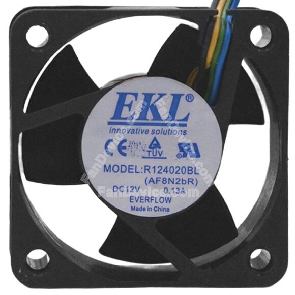 EVERFLOW EKL R124020BL DC 12V 0.13A 2 / 3 / 4 Wires Axial Cooling Fan