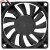 EVERFLOW R127010SL DC 12V 0.18AMP 2 Wires Axial Cooling Fan
