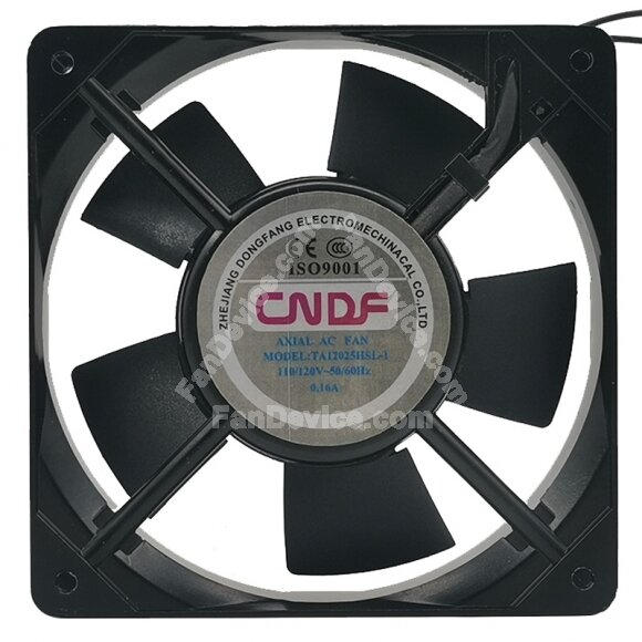 CNDF TA12025HSL-1 AC 110/120V 0.16A 2 Wires Axial Cooling Fan