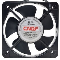 CNDF TA13538MSL-2 AC 220V/240V 0.16A 2 Wires Axial Cooling Fan