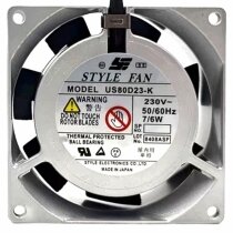 STYLE FAN US80D23-K AC 230V 7/6W Thermal Protected Axial Cooling Fan