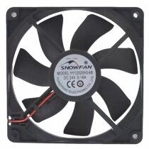 SNOWFAN YY12025H24B DC 24V 0.16A 2 Wires Axial Cooling Fan