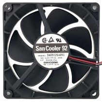 Sanyo Denki 9A0912G4051 DC 12V 0.39A 2 Wires / 3 Wires Axial Cooling Fan