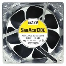 Sanyo Denki 9GL1212E101 DC 12V 0.61A 3 Wires Axial Cooling Fan