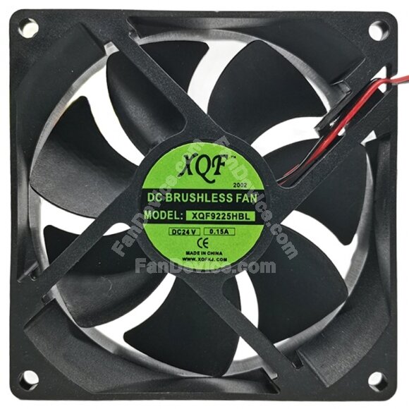 XQF XQF9225HBL DC 24V 0.15A 2 Wires DC Brushless Axial Cooling Fan