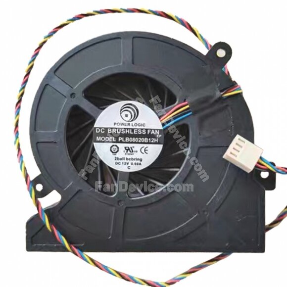 PowerLogic PLB08020B12H 12V 0.60A 4 Wires DC Brushless Blower Fan