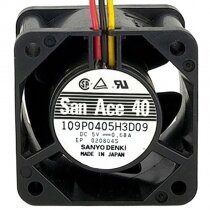 Sanyo Denki 109P0405H3D09 DC 5V 0.68A 2 / 3 Wires 4028 Axial Fan