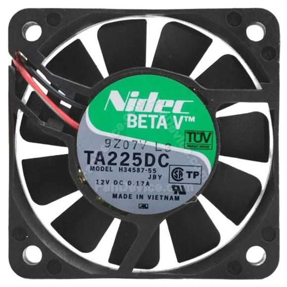 Nidec H34587-55 DC 12V 0.17A 2 Wires Axial Cooling Fan