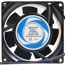 MDOVPD M-8038A AC 220/240V 0.08A Impedance Protected Cooling Fan