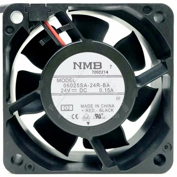 NMB 06025SA-24R-BA DC 24V 0.15A 2 Wires Axial Cooling Fan