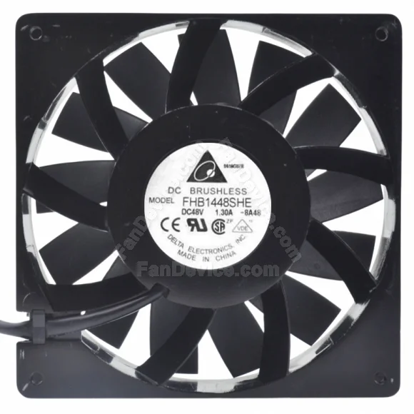 Delta FHB1448SHE 48V 1.30A 4 Wires DC Brushless PWM Axial Cooling Fan