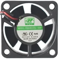 CHT CHA4012SL-20B DC 12V 0.05A 2 Wires Axial Cooling Fan