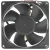 ADDA AD08012MB2573A0 12V 0.18A 3 Wires Axial DC Brushless Cooling Fan