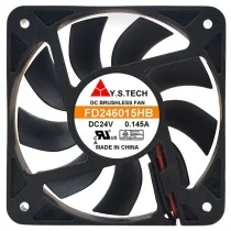 Y.S.TECH FD246015HB 24V 0.145A DC Brushless 2 Wires Axial Cooling Fan