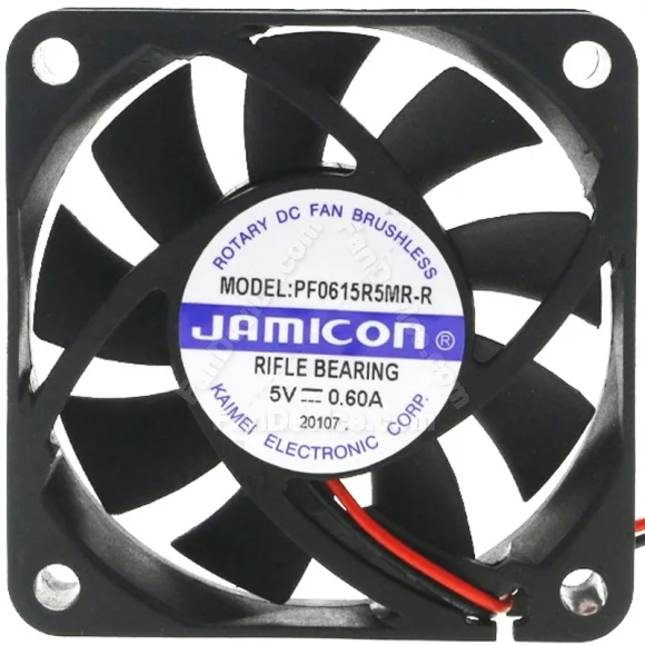 JAMICON PF0615R5MR-R 5V 0.60A 2 Wires Rifle Bearing Cooling Fan