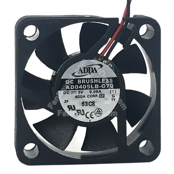 ADDA AD0405LB-G70 DC 5V 0.08A 4010 Axial Cooling Fan