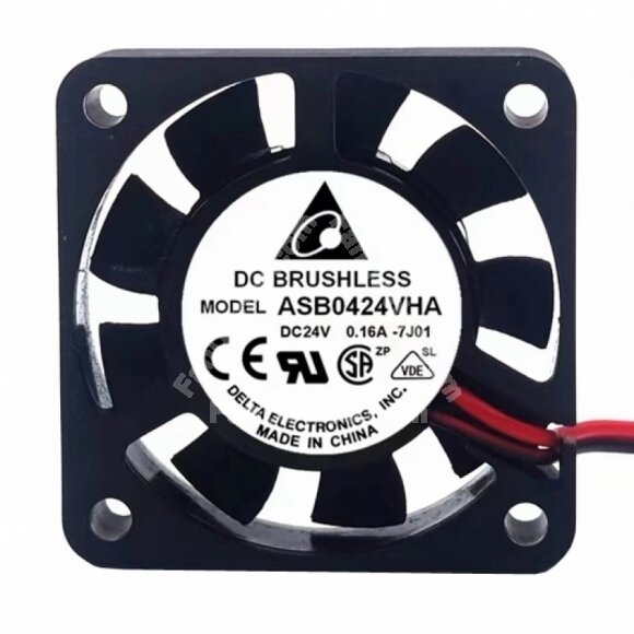 thumbnail image 2 of Delta AFB0924VH 92mm 24V 0.4A 2-Pin PC Cooling Fan – 1700 RPM, 67CFM, Ball Bearing 2 of 6