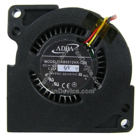 ADDA AB5012HX-C03 DC 12V 0.21A 3 Wires Blower Cooling Fan
