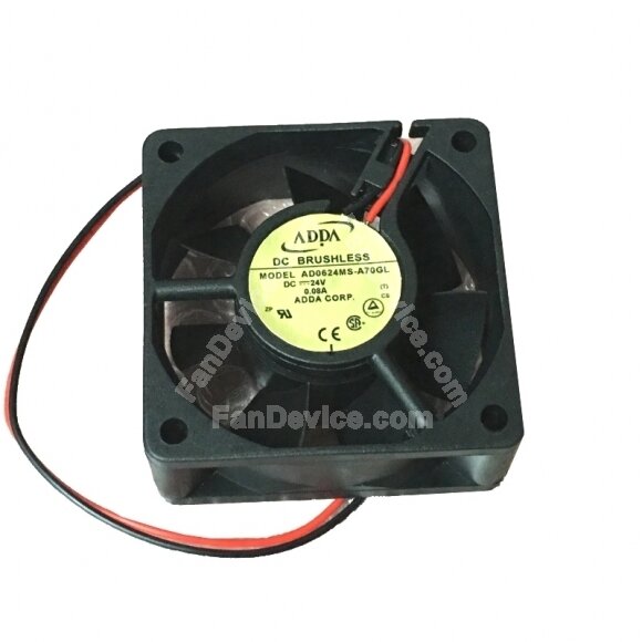 ADDA AD0624MS-A70GL DC 24V 0.08A 2 Wires Axial Cooling Fan