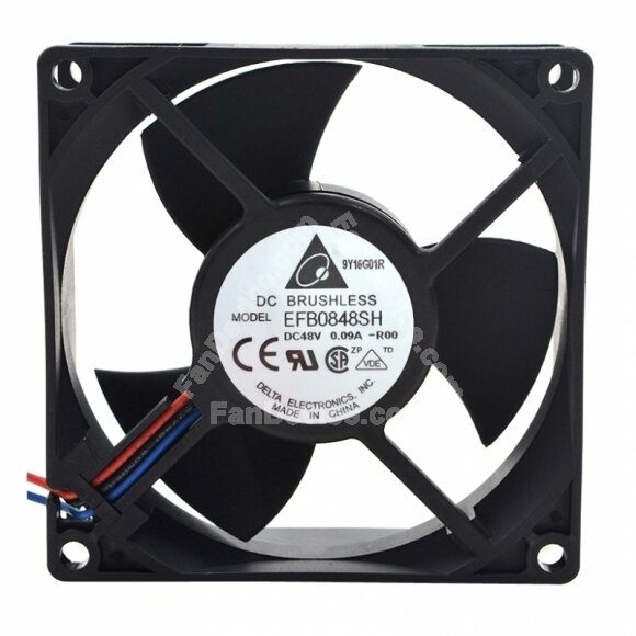 Delta EFB0848SH DC 48V 0.09A 2 Wires / 3 Wires Axial Cooling Fan