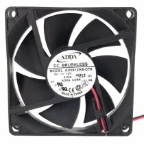 ADDA AD0812HS-C70 DC 12V 0.24A 2 Wires Axial Cooling Fan