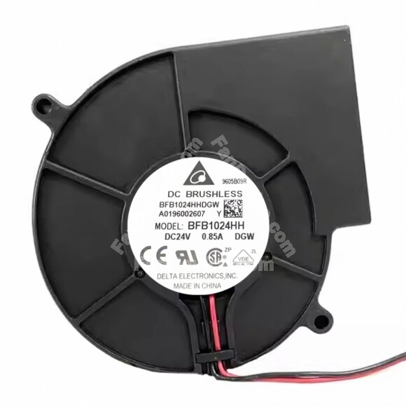 Delta BFB1024HH DC 24V 0.85A 2 Wires / 3 Wires / 4 Wires Blower Cooling Fan