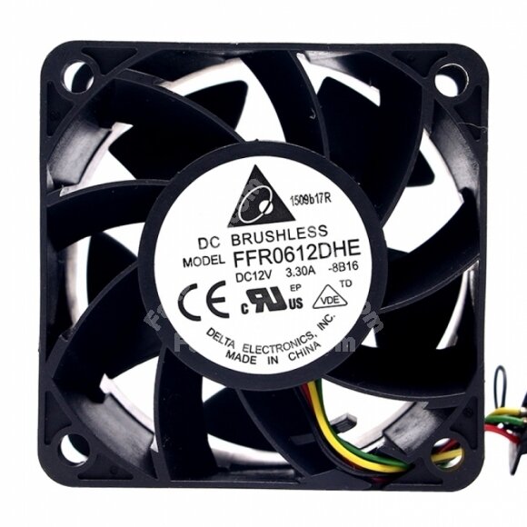 Delta FFR0612DHE DC 12V 3.30A 2 Wires / 3 Wires / 4 Wires Axial Cooling Fan