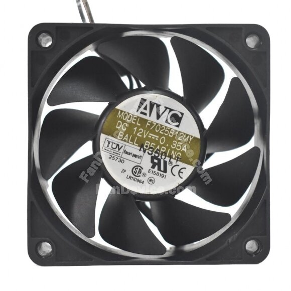 AVC F7025B12MY DC 12V 0.35A 7025 Axial Ball Bearing Cooling Fan