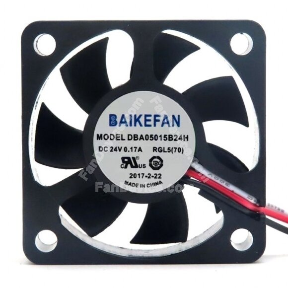 BAIKE FAN DBA05015B24H DC 24V 0.17A 2 Wires / 3 Wires Axial Cooling Fan
