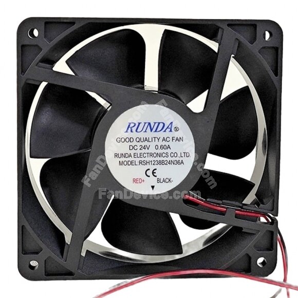 RUNDA RSH1238B24N36A DC 24V 0.60A 12038 Axial Cooling Fan