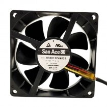 Sanyo Denki San Ace 80 9S0812P4M031 DC 12V 0.1A 8025 Axial Cooling Fan