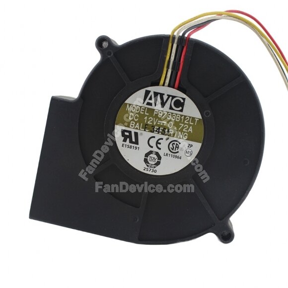 AVC F9733B12LT DC 12V 0.72A 9733 Blower Ball Bearing Cooling Fan
