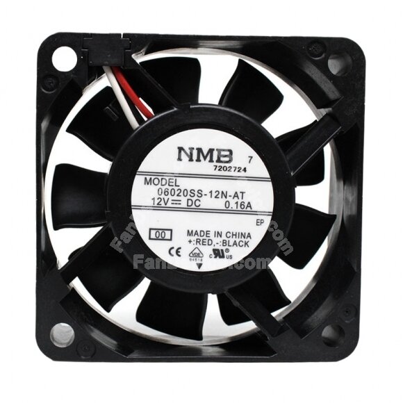 NMB 06020SS-12N-AT DC 12V 0.16A 6020 Axial Cooling Fan